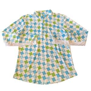 NWOT SanSoleil 1/4 Zip UV 50 Cooling Green Blue Golf Pullover L